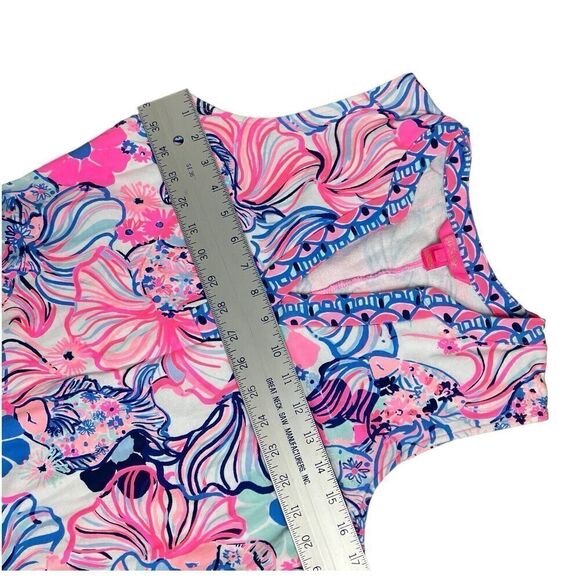 Lilly Pulitzer Camari Shift Dress Prosecco Pink Make A Splash Blue Size S - Picture 4 of 9